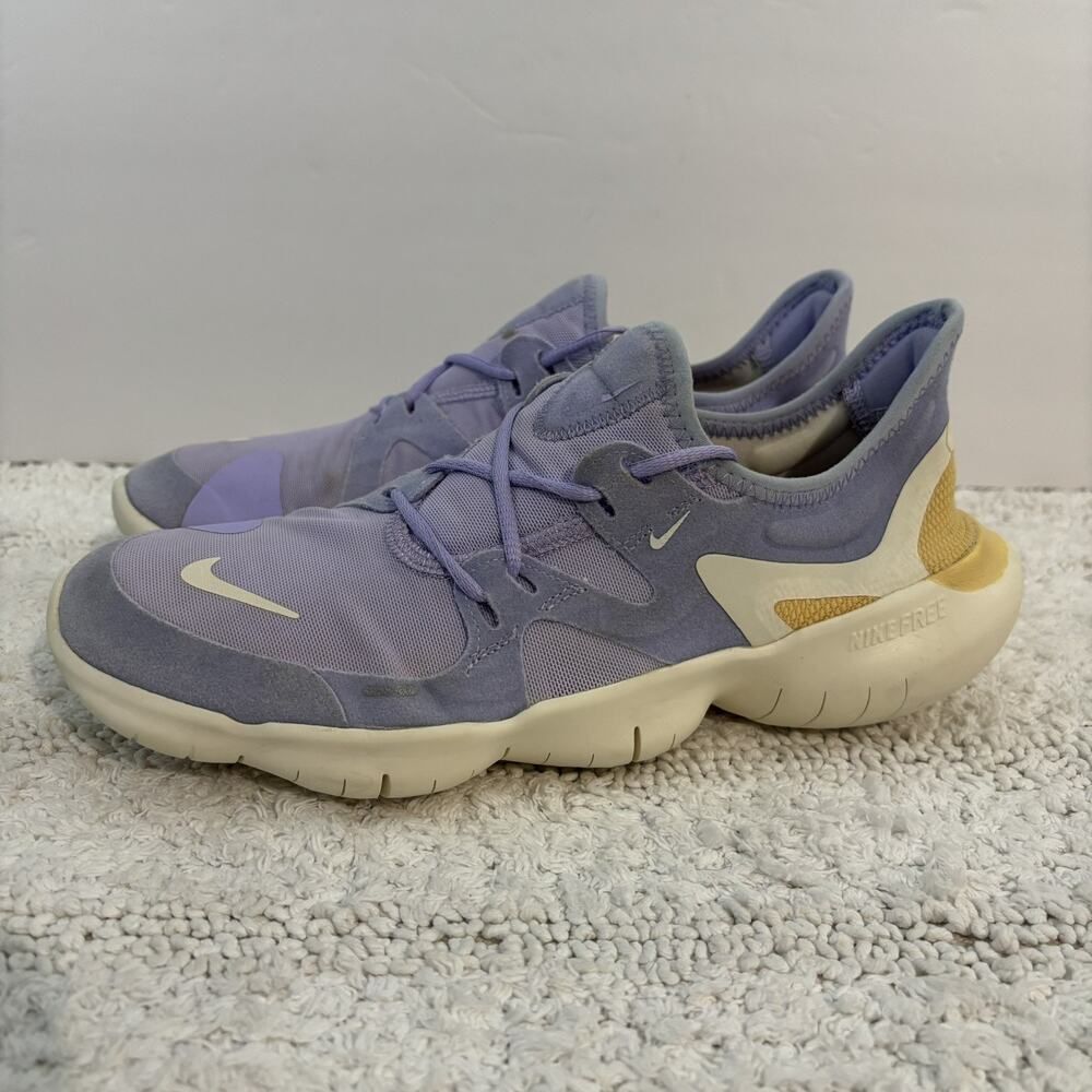 Nike Free RN 5.0 Running Shoes Womens Sz 8.5 Purple Athletic Training AQ1316-500